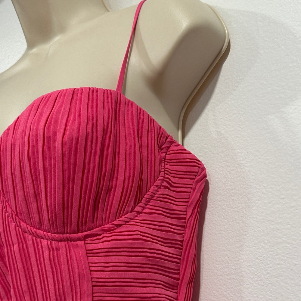 NWT! Lulu's Strapless Pink Tiered Dress - Picture 8 of 15
